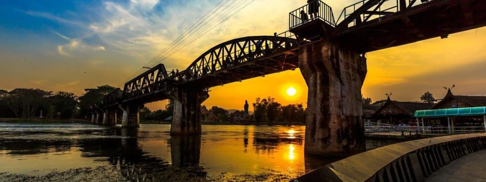 The Bridge over the River Kwai in Kanchanaburi