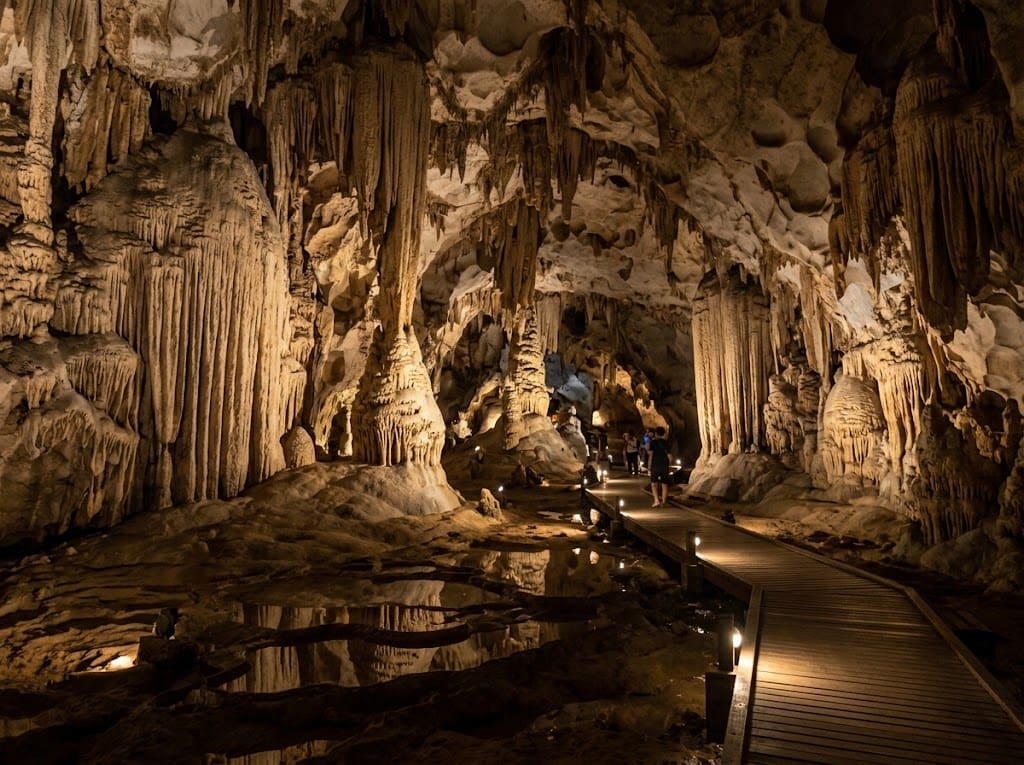 Stalactites in Lawa Cave (Kaeng Lava), Sai Yok National Park