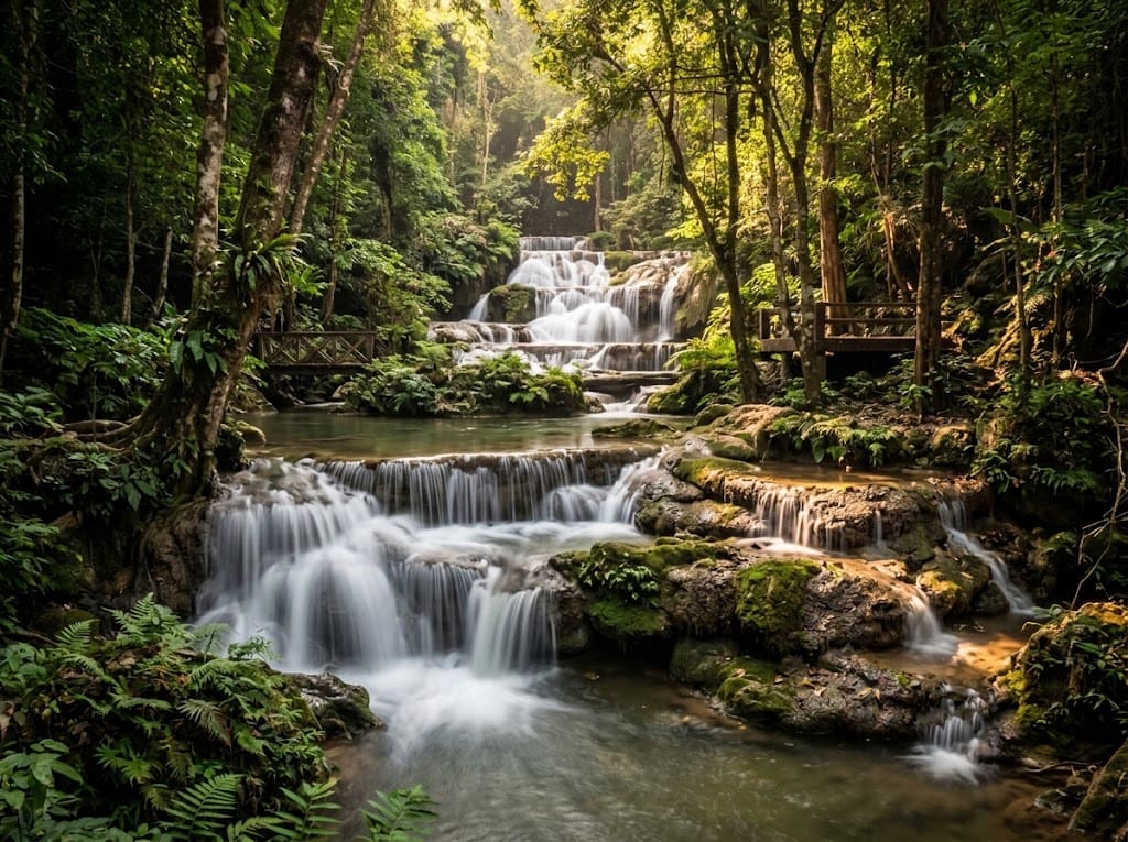 Pha Tad Waterfall in Khuean Srinagarindra National Park